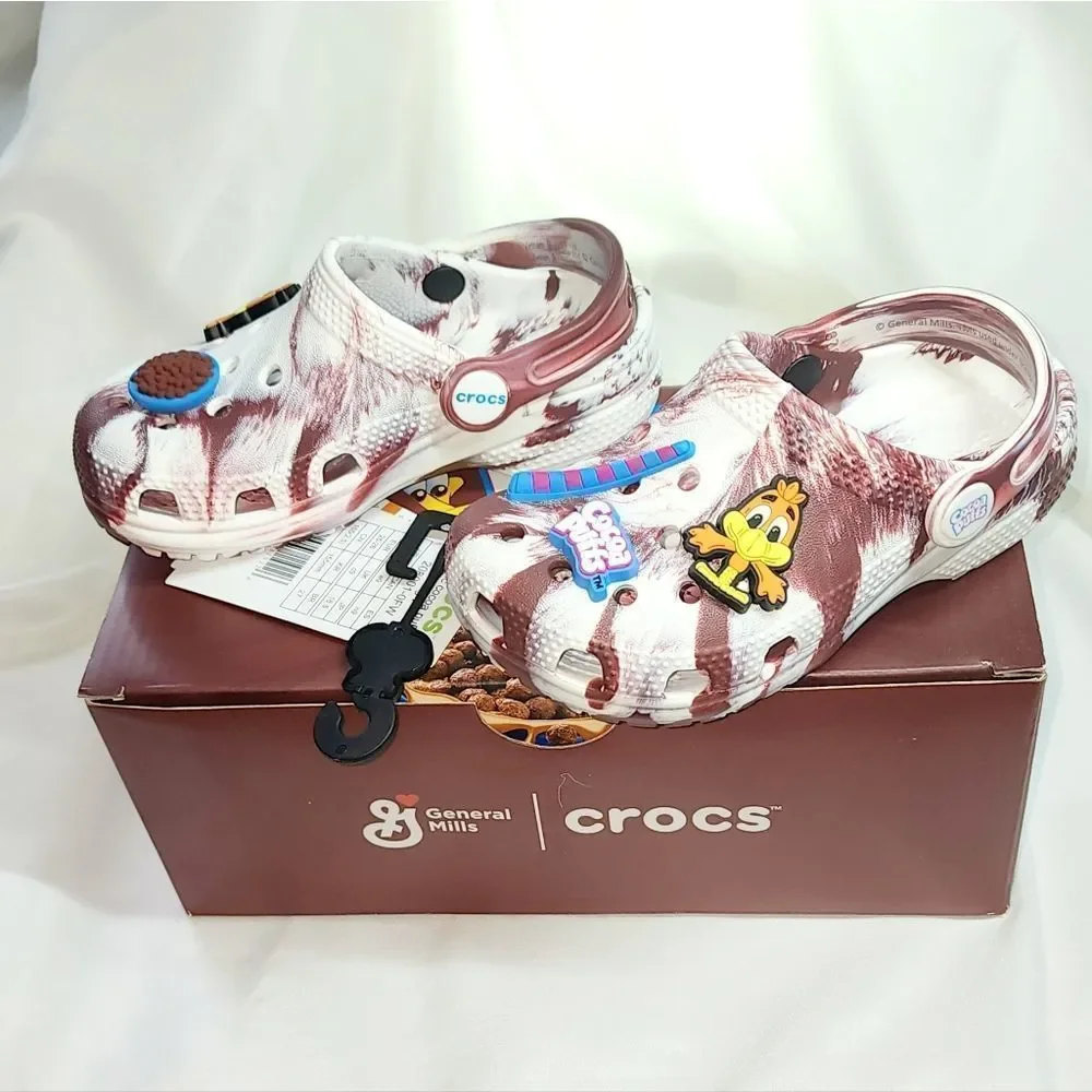 Limited Edition! Sold out!!! Cocoa Puff Crocs in original box! NWT - Picture 2 of 5